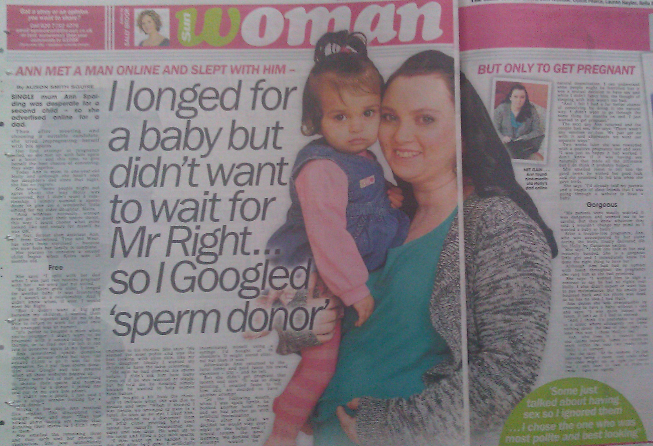 I wanted a baby - so I googled 'sperm donor'...