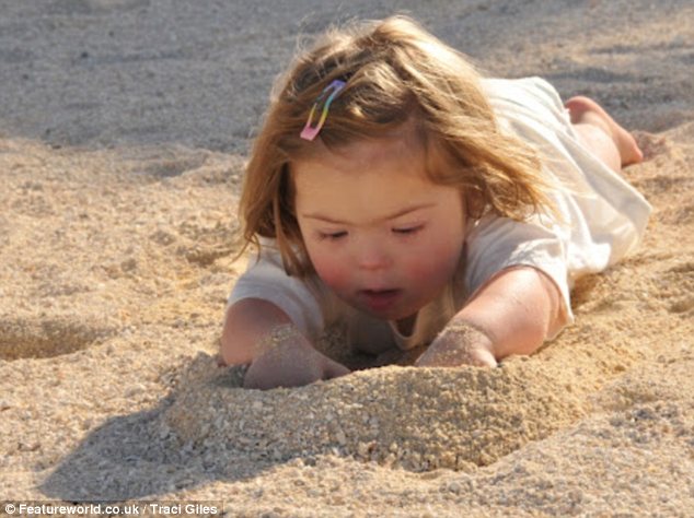 Natty Playing in the Sand