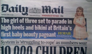 Miss Mini Princess UK front page