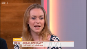 Abigail Barragry goes on TV