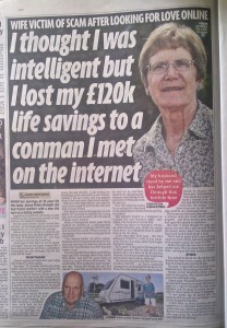 Alison Peters in the Daily mirror