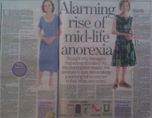 Ruth Hughes and Margaret Bradley in the Daily Mail - Mid-Life Anorexia