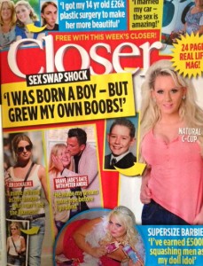 Cindy Jackson appears on cover of Closer