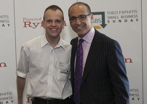 Neil Westwood with Theo Paphitis