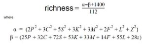 richness formula